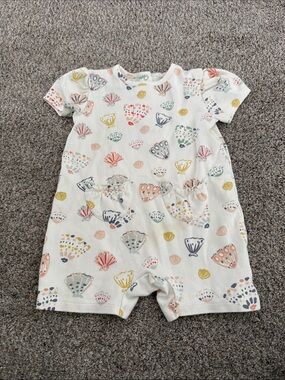 Pehr Toddler Seashells Puff Romper 2T